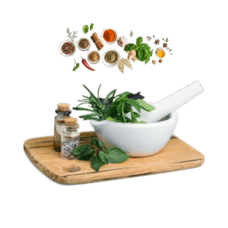 GREENS, HERBS AND FOUGERES